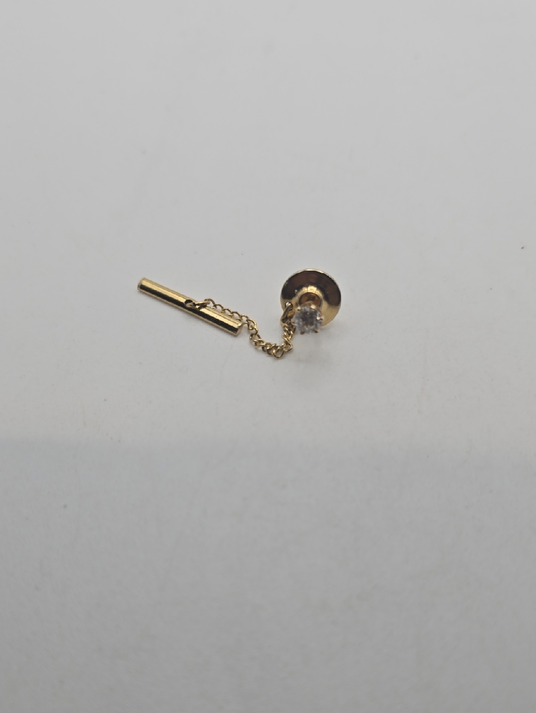14k 5mm 5 Ct Diamond Tie Tack